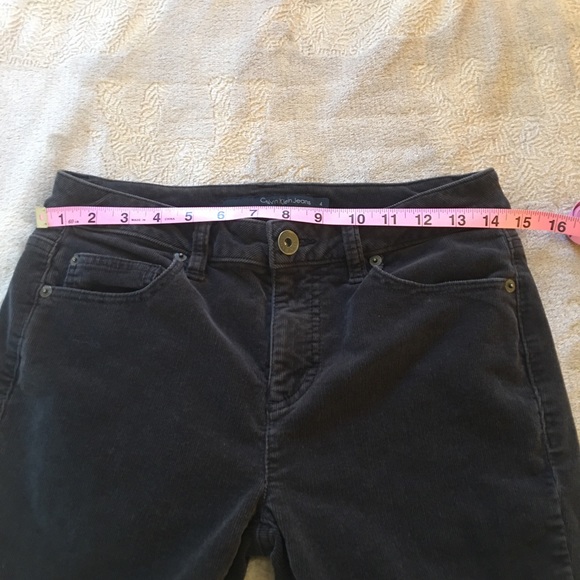 Calvin Klein black cotton corduroy jeans Size 4 - Picture 8 of 9